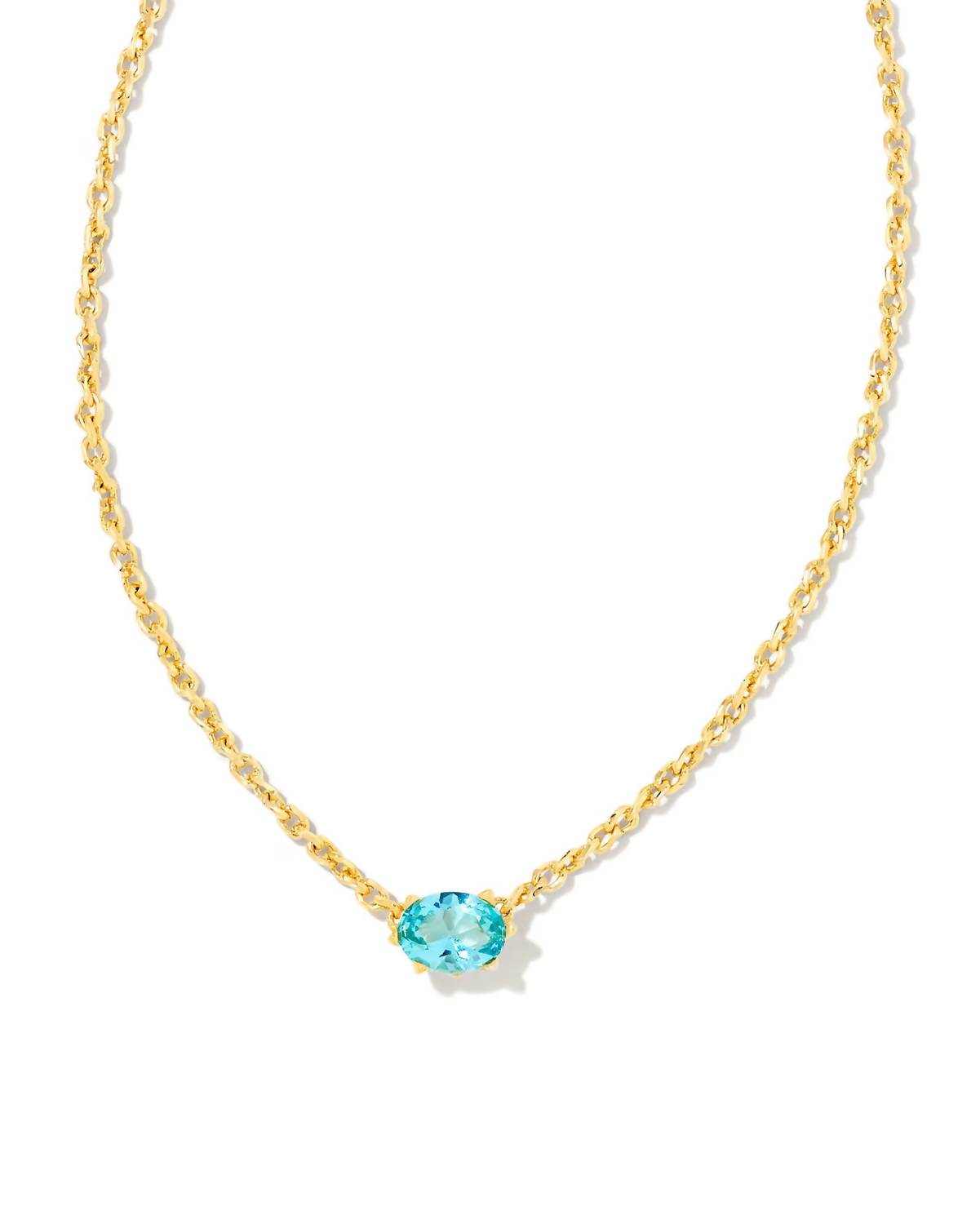 Kendra Scott Women's Cailin Pendant Necklace in aqua crystal - women's jewelry
