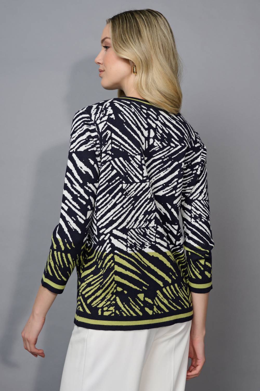 Picadilly - 3/4 Sleeve Abstract Printed Top