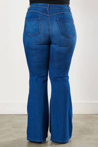 Vibrant Miu - Sweetheart Flare Jeans - PLUS