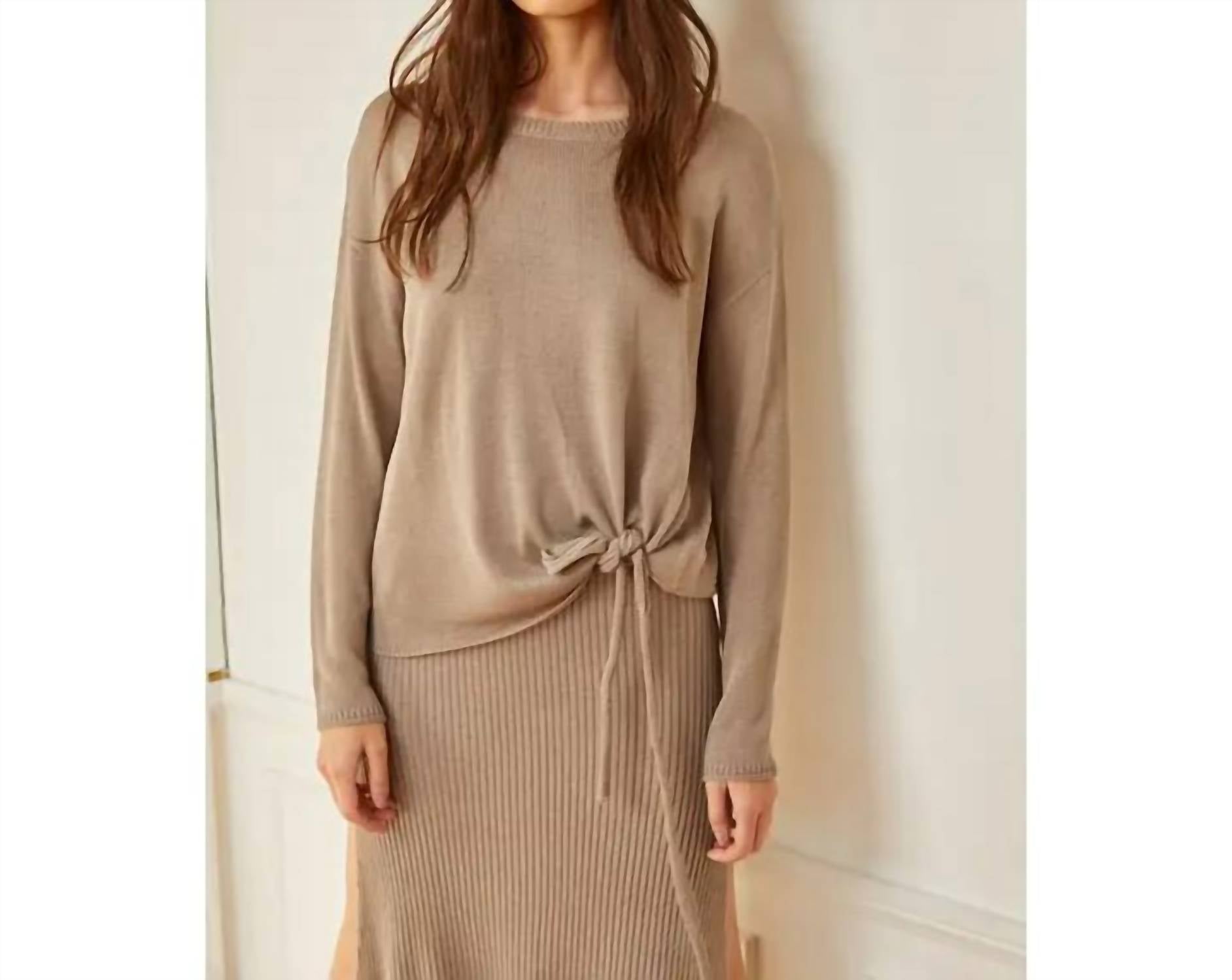 By Together - Front tie knit sweater