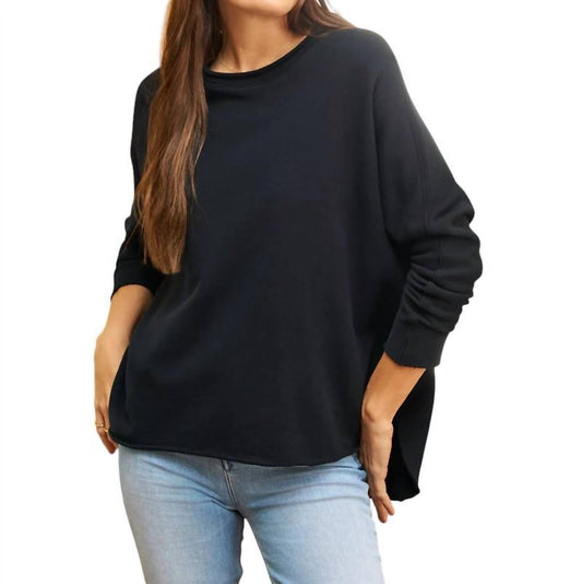 Frank & Eileen - LONG SLEEVE CAPLET TOP