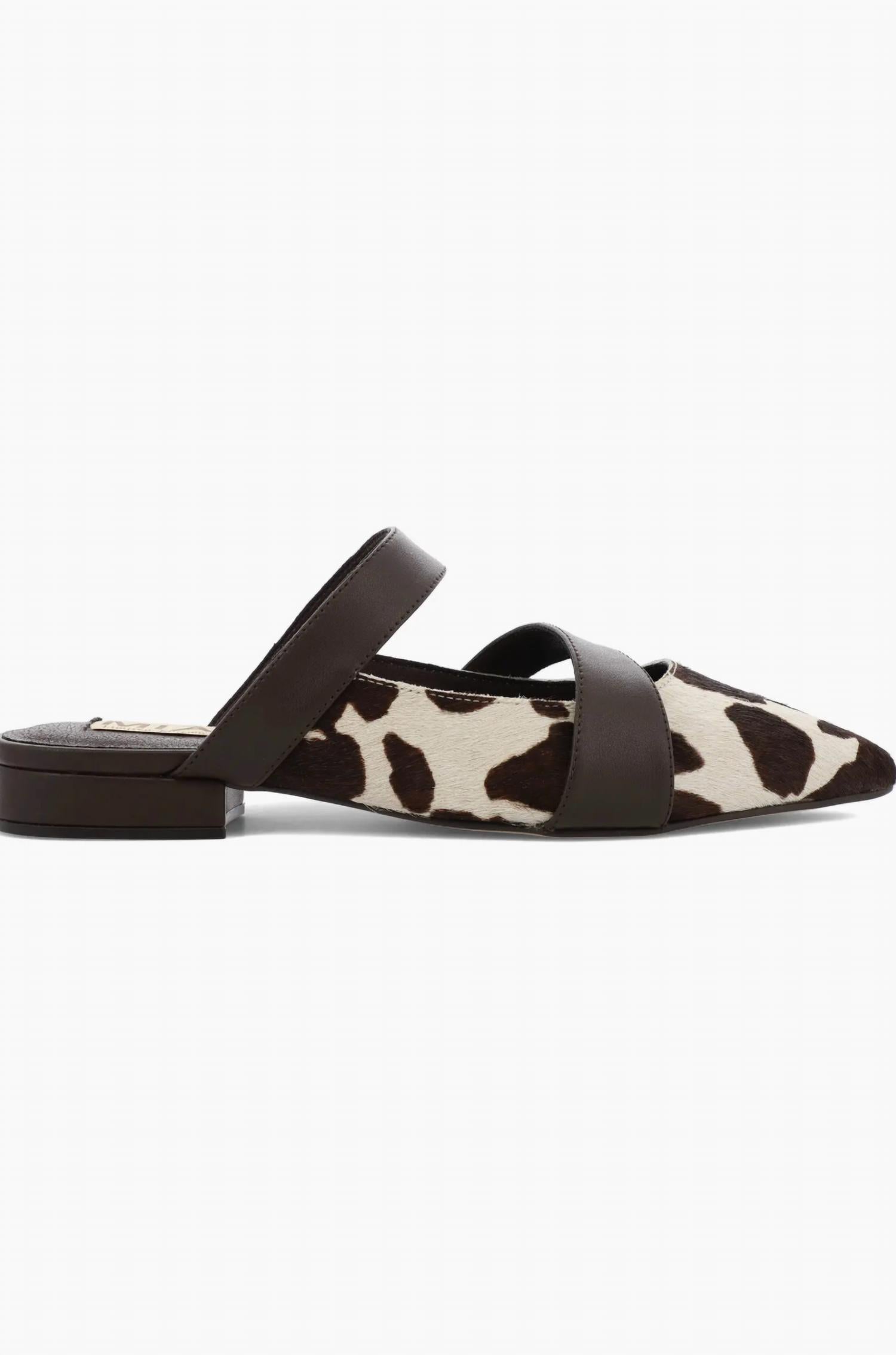 Mia - Women's Abie Cow Print Mules