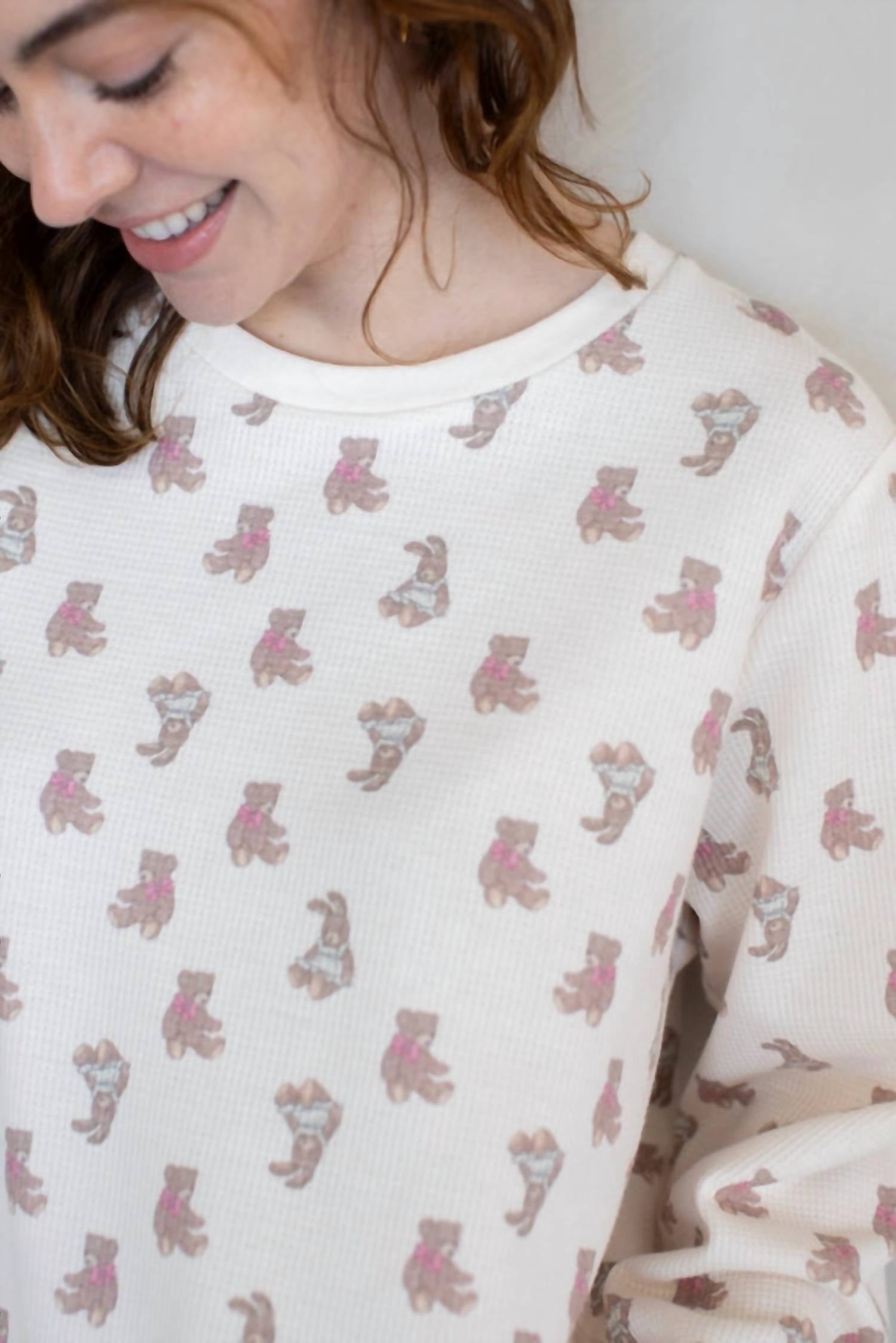 Things Between - Cozy Teddy Thermal Rib Lounge Set