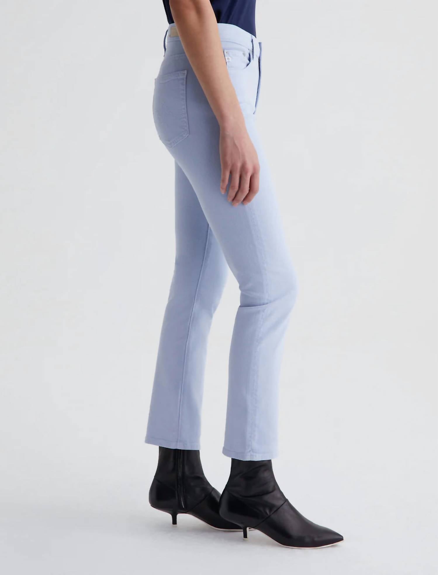 Ag Jeans - Ag Mari Crop High Rise Slim Straight Cut Jeans