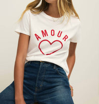 Z Supply Amour Tourist Tee in sea salt 1 - women's t-shirt - view 4
