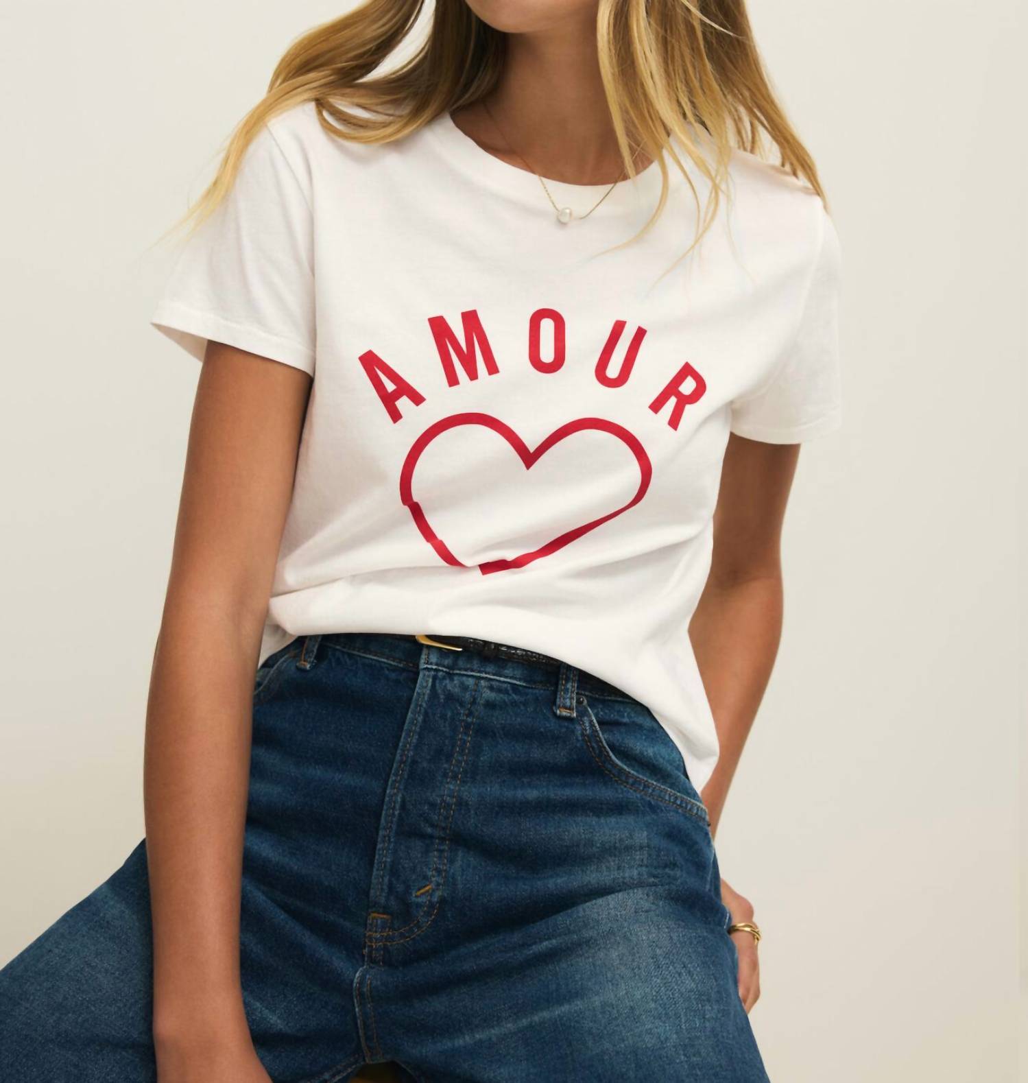 Z Supply Amour Tourist Tee in sea salt 1 - women's t-shirt - view 4