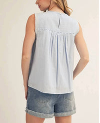 Jodifl - Eyelet Babydoll Shirt