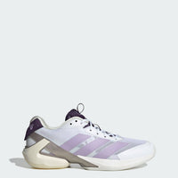 adidas Women's Ubersonic 5 Tennis Shoes in cloud white powder plum aurora plum - women's shoe