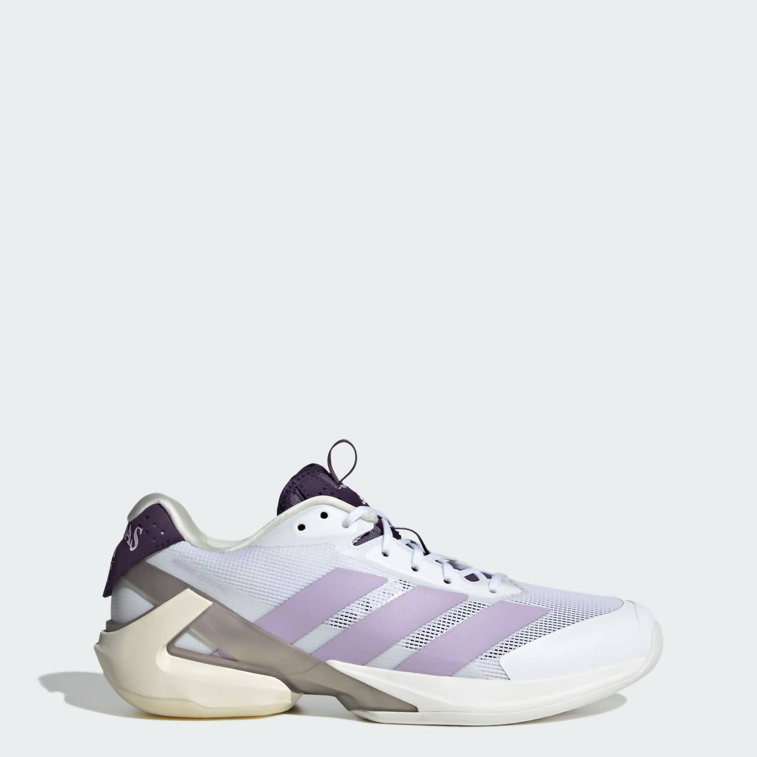 adidas Women's Ubersonic 5 Tennis Shoes in cloud white powder plum aurora plum - women's shoe