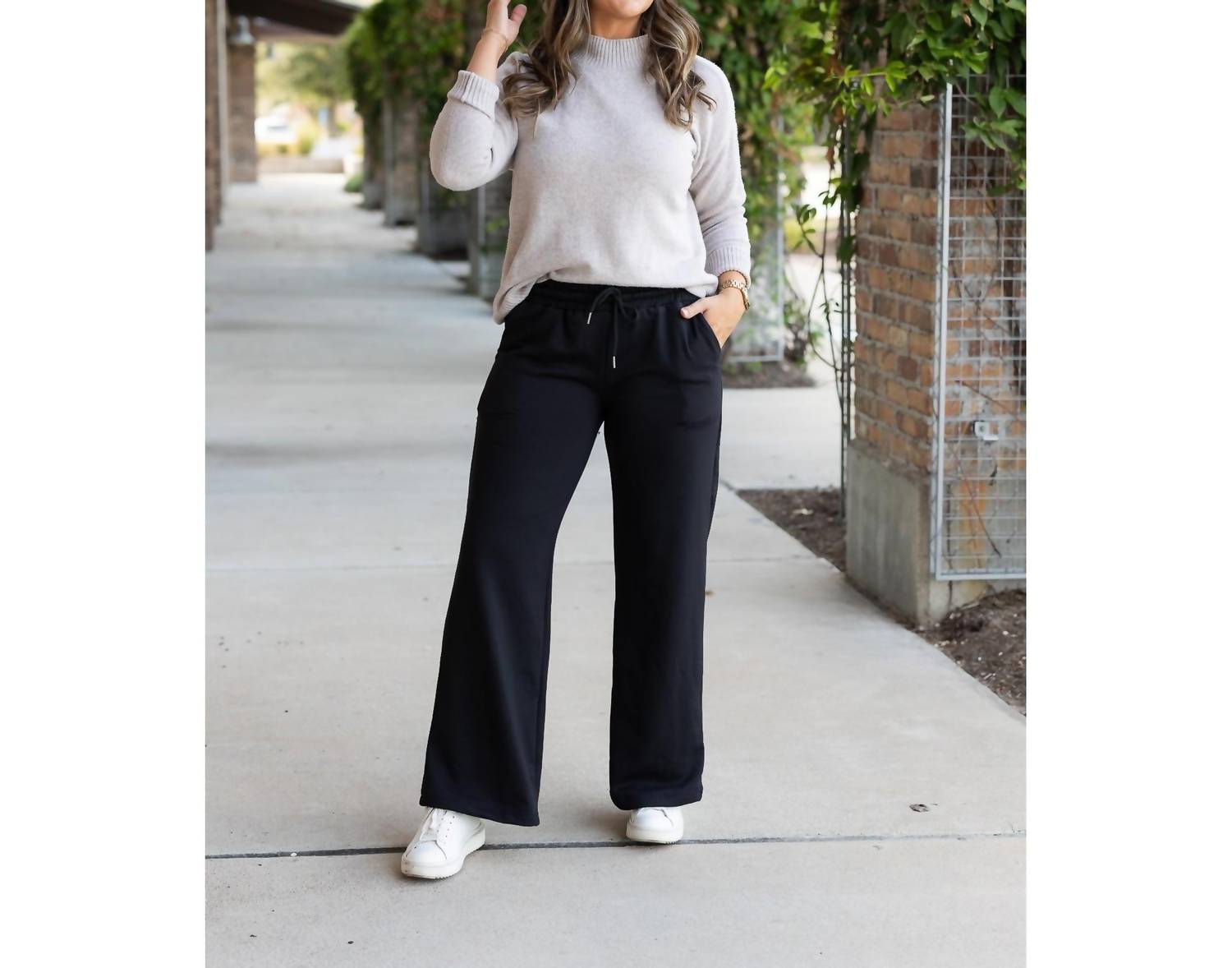 Julia Rose - Jenna Comfy Wide Leg Fleece Pants
