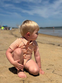 Me & Henry - Boy's Helford Woven Onesie