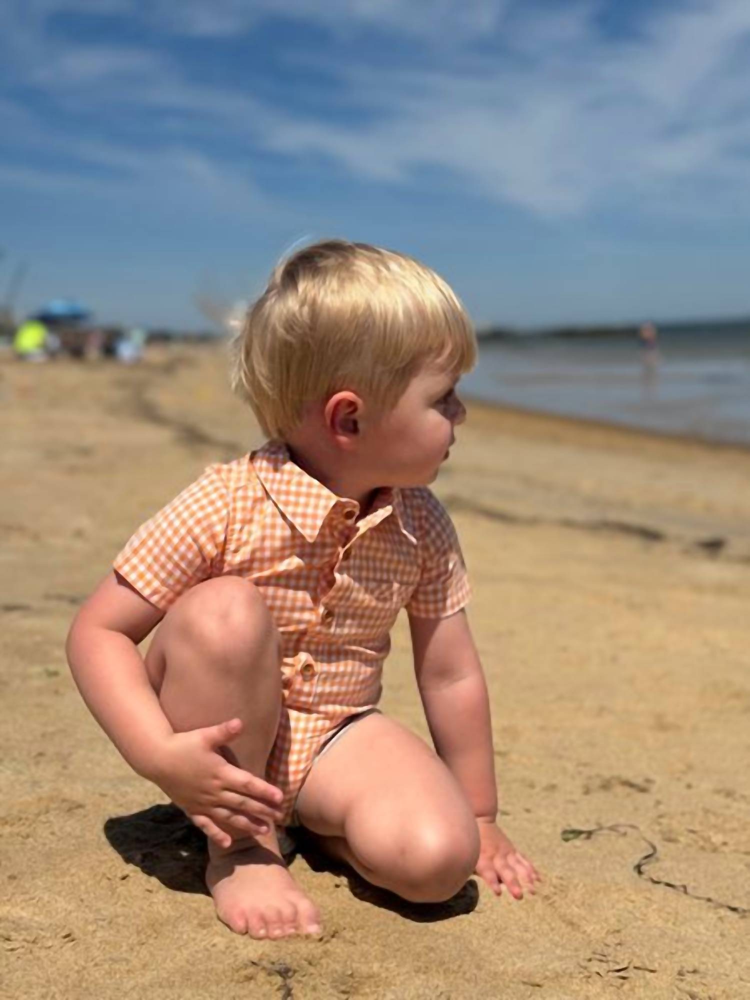 Me & Henry - Boy's Helford Woven Onesie