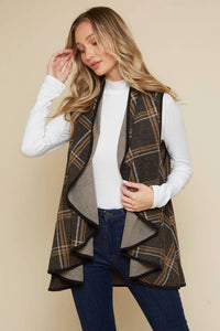 Saints & Hearts - Canyon Winds Plaid Cascade Vest