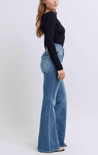 Judy Blue - Double Button Front Flare Jeans