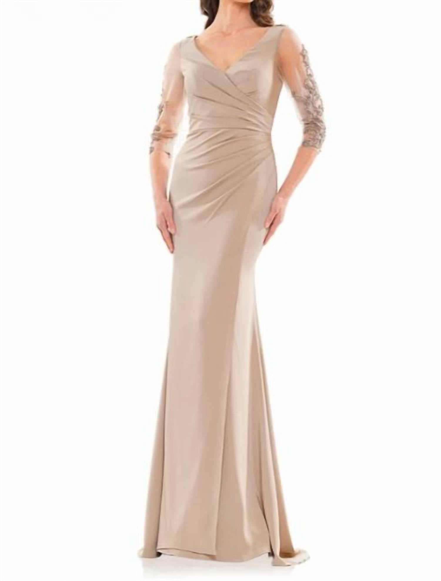 Colors Dress - Ruched Bodice Gown