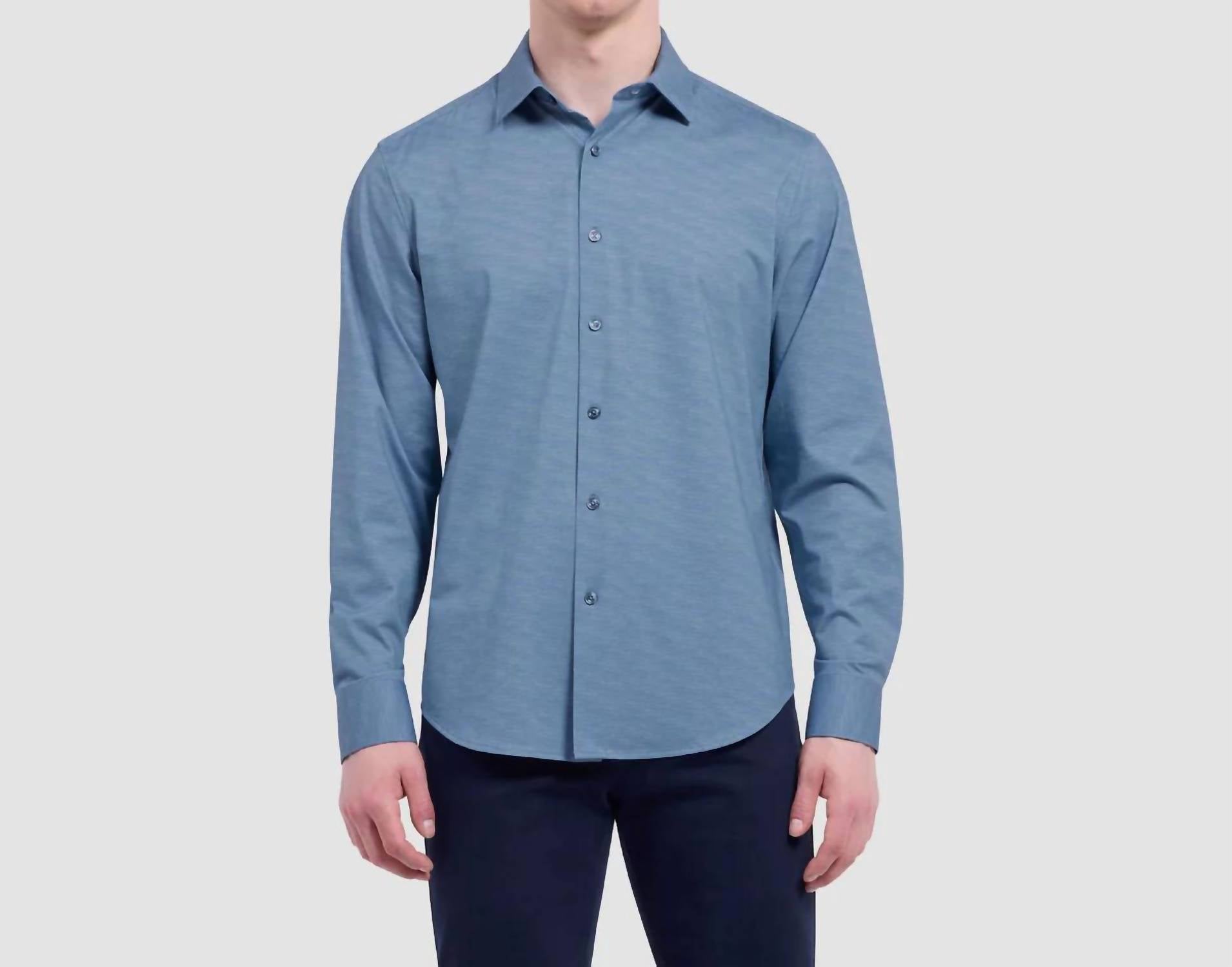 Bugatchi Uomo - James Herringbone OoohCotton Shirt