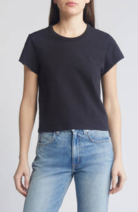 SLVRLAKE Easy Cotton Tee in raven - women's t-shirt - alternate view