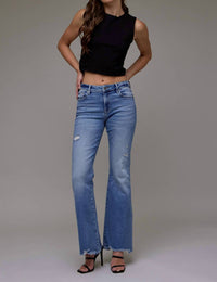 Hidden - Happi Mid Rise Flare Jean