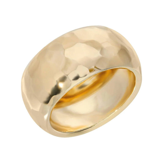 Eklexic - Women's Hammered Domed Ring