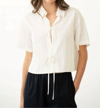 Elle Grey - Roxy Tie Front Shirt