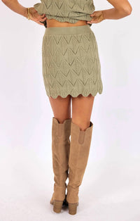 Sage The Label - Succulent Sweater Mini Skirt