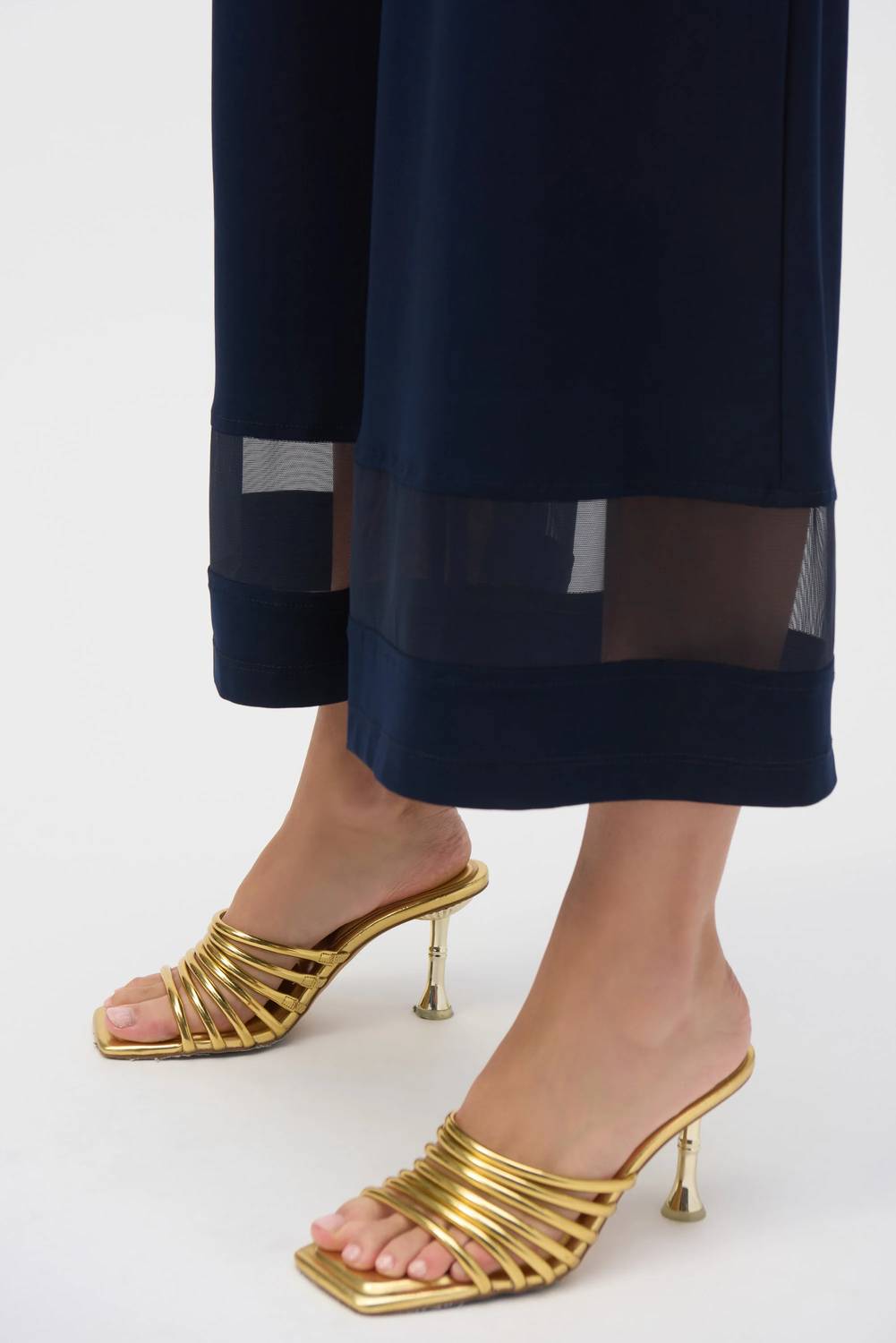 Joseph Ribkoff - Silky Knit And Mesh Crop Pant