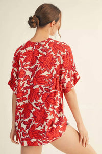 Jodifl Women's These Things Top in red - women's shirt - detail view