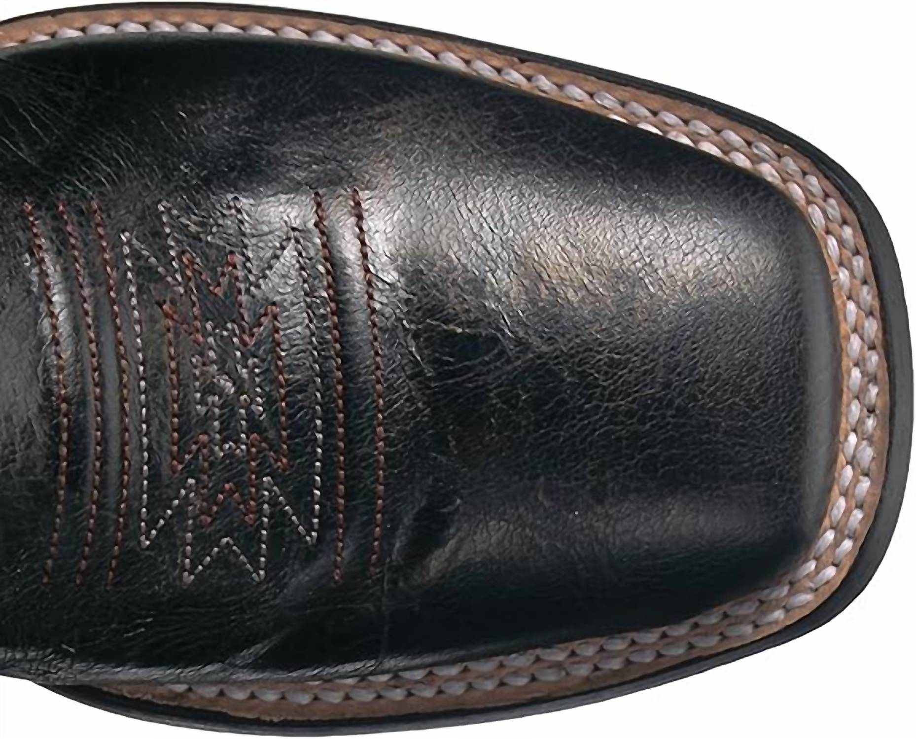 ROPER Women's Native Western Boot in blue stitch black leather - women's shoe - view 4