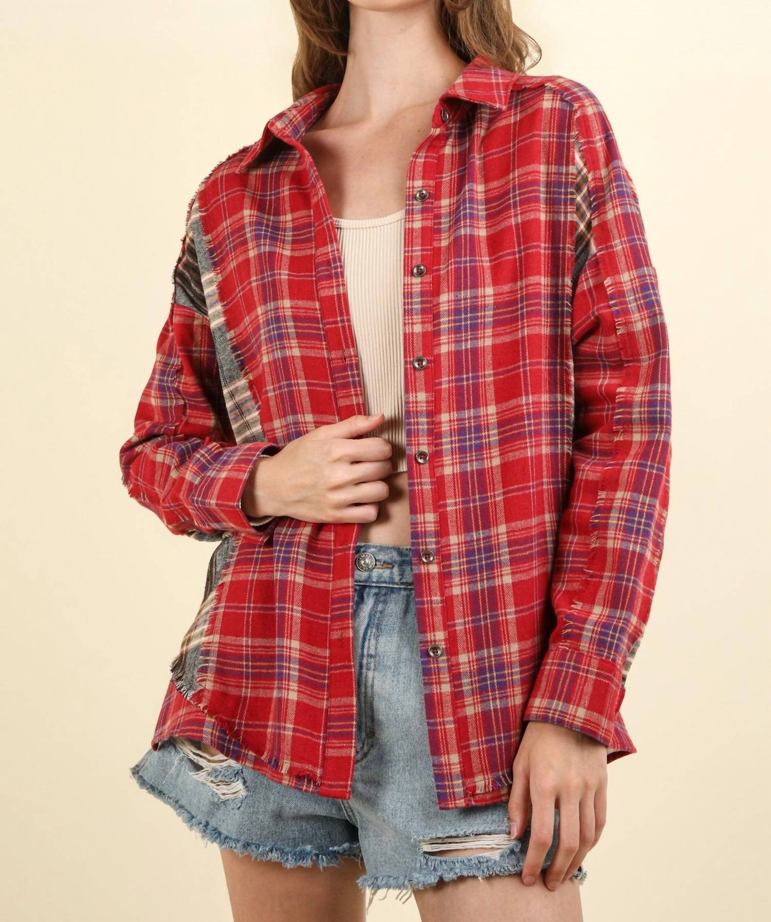 Very J - Mountain Plaid Top