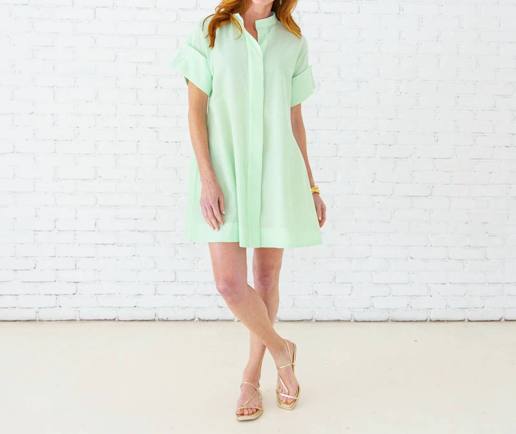 Caryn Lawn - Margo Seersucker Mini Dress