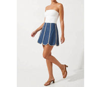 Naked Zebra - Shell Panel Linen Skort