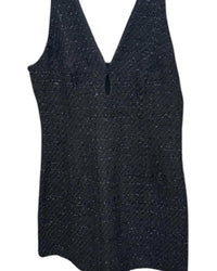 Adrianna Papell Elegant Mini Dress in black - women's dress - detail view