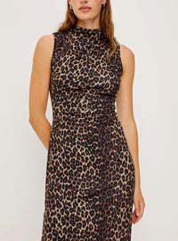 Rails Rebecca Midi Dress in brown nala - women's dress - alternate view