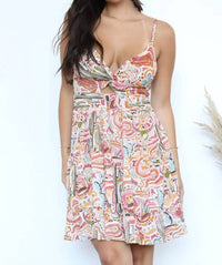 Angie - Twist Front Midi Dress