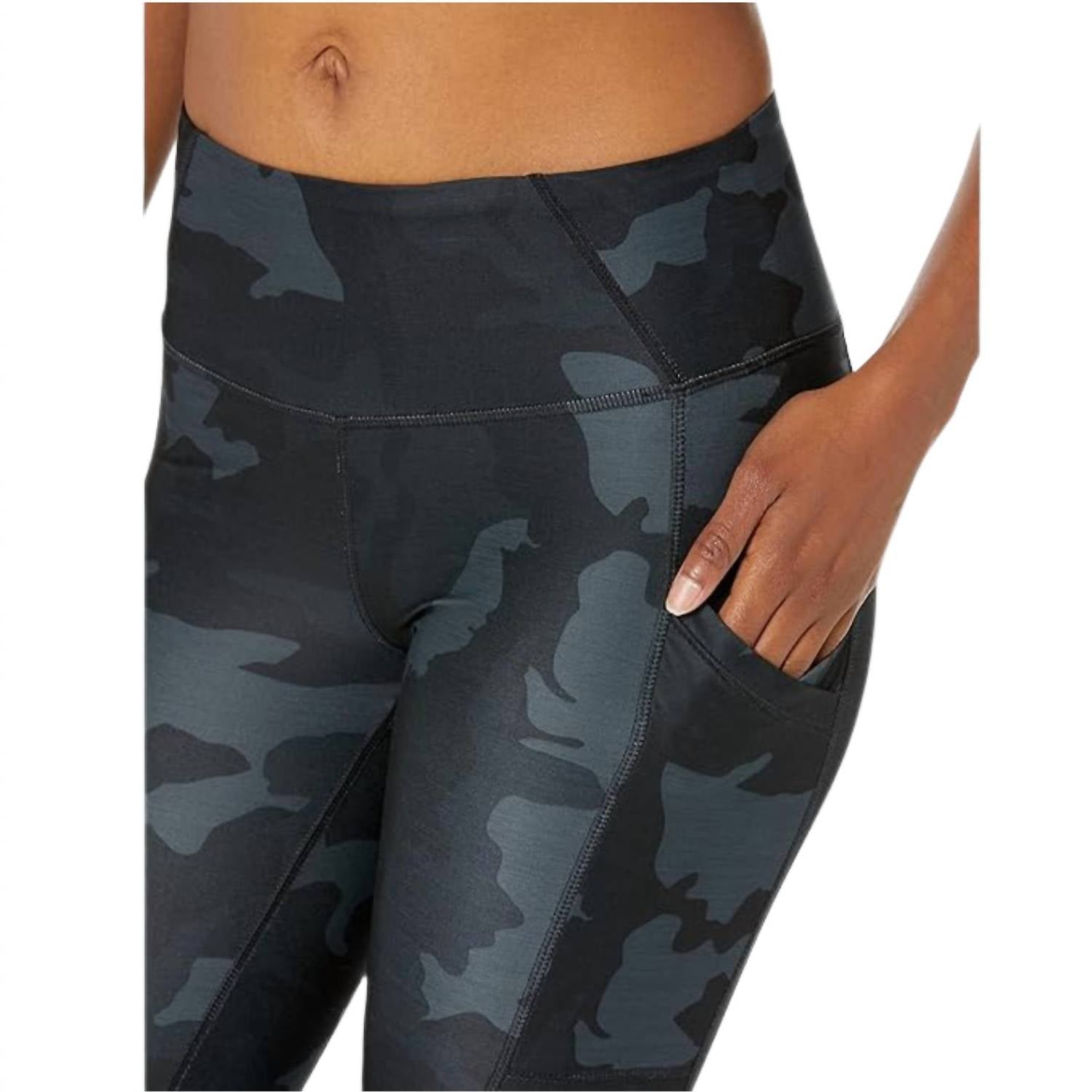 prAna Women's Electa Legging in black camo - women's pants - alternate view