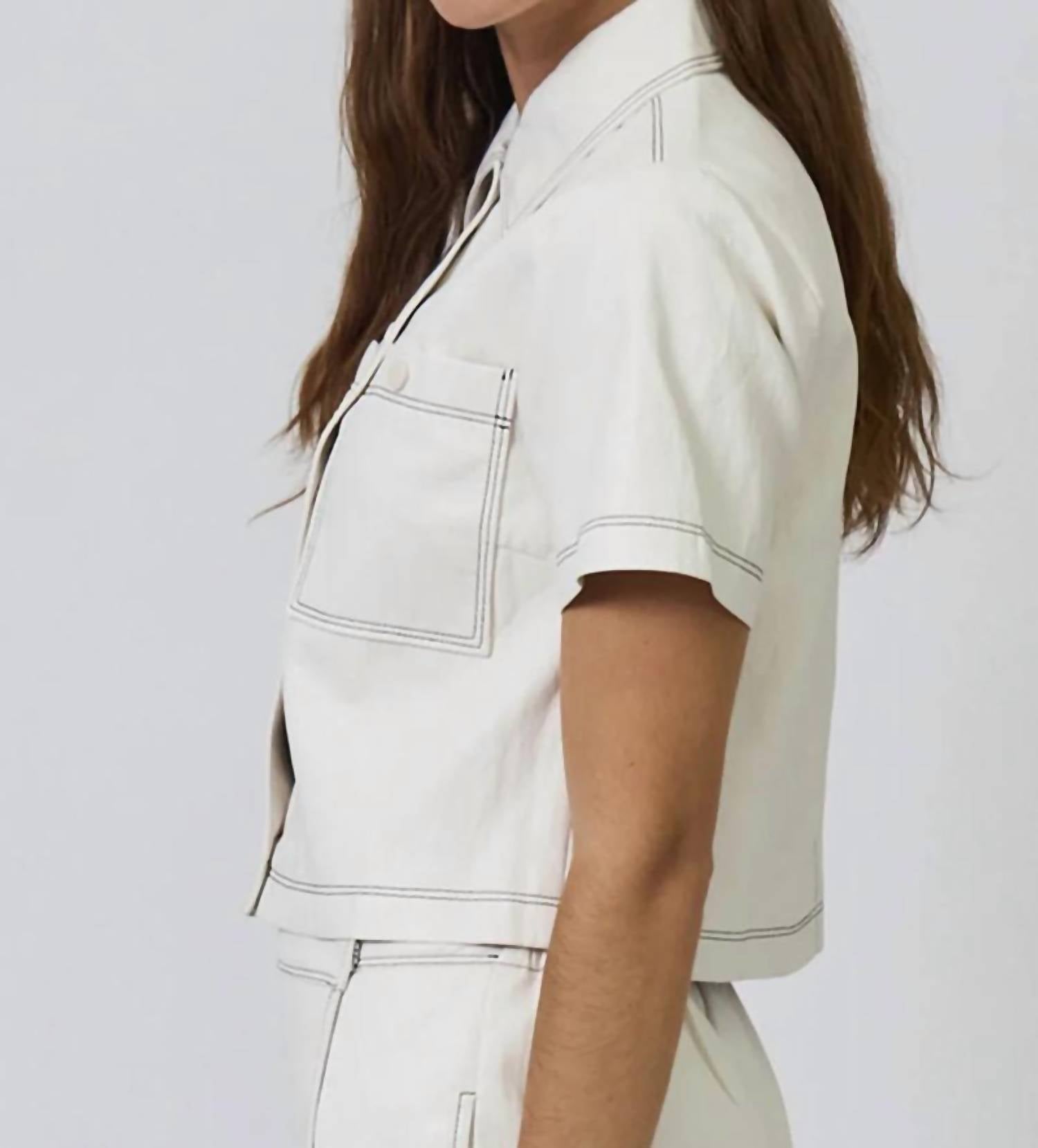 Central Park West - Chelsea Vegan Leather Cropped Jacket