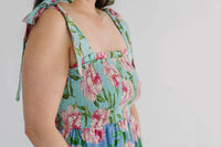 Flying Tomato - Patchwork Printed Woven Maxi Dress