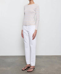 Enza Costa - Cotton Stripe Classic Long Sleeve Tee