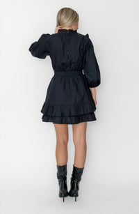 West Of Corrine Mini Dress in black 1 - women's dress - alternate view