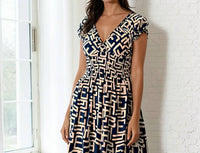 Cienna - Rosa Geo Maxi Dress