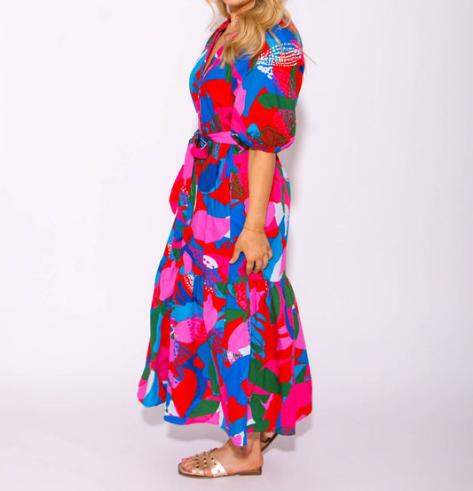 Sugarlips - Women's Wildflower Button Down Midi Dress