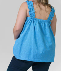 Emily Lovelock - Silvia Sleeveless Square Neck Top - Plus