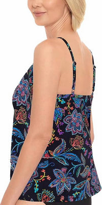 Swim Solutions - High Neck Underwire Tankini Top