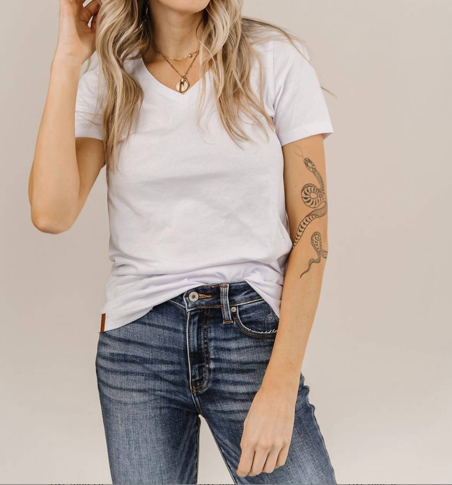 Ampersand Ave - Lilac V Neck Tee