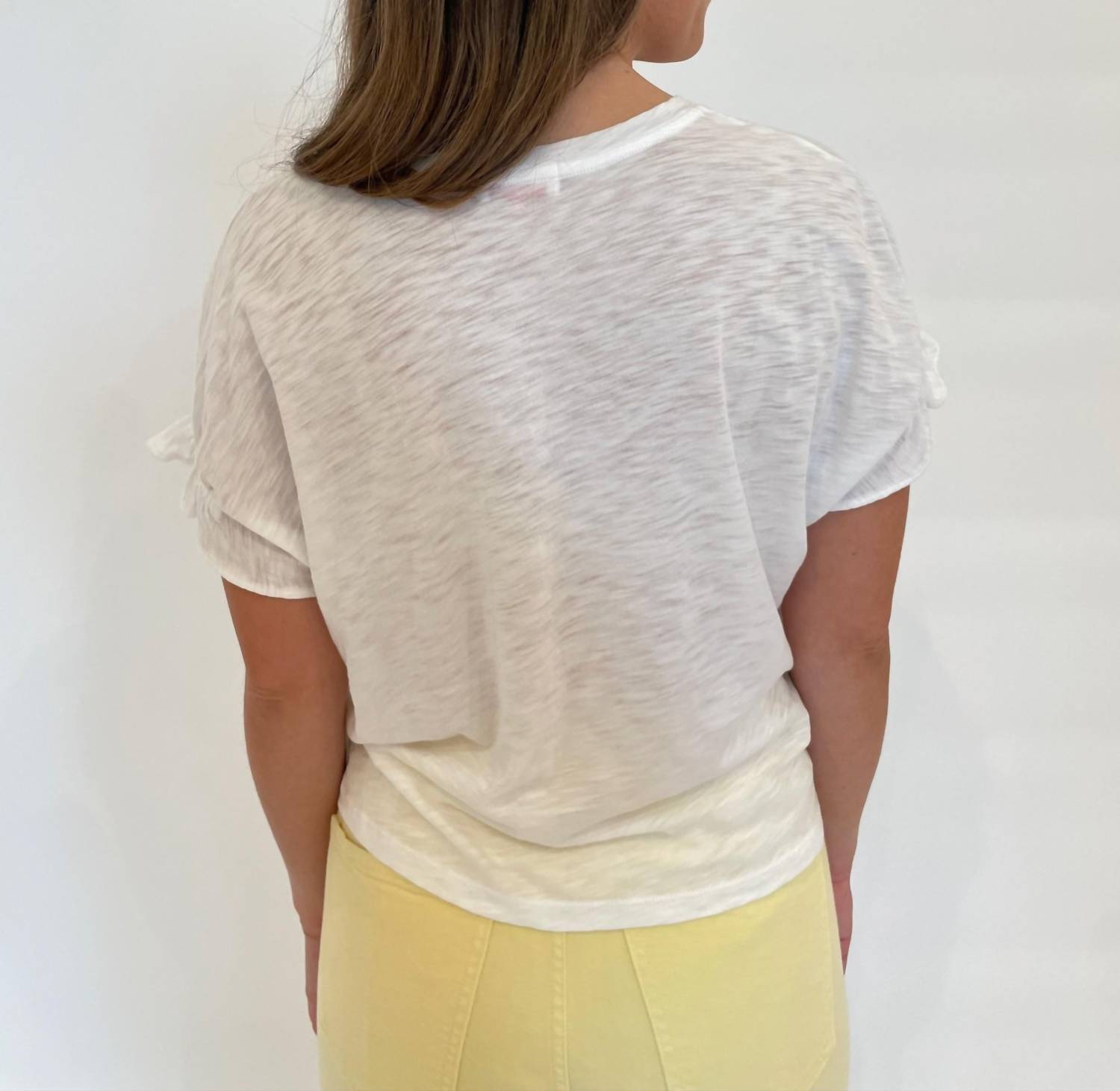 Goldie - Signature Slub Puff & Ruffle Sleeve Tee