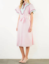 Thml - Short Sleeve V-neck Dress