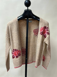 Giftcraft - Wool Knit Floral Cardigan