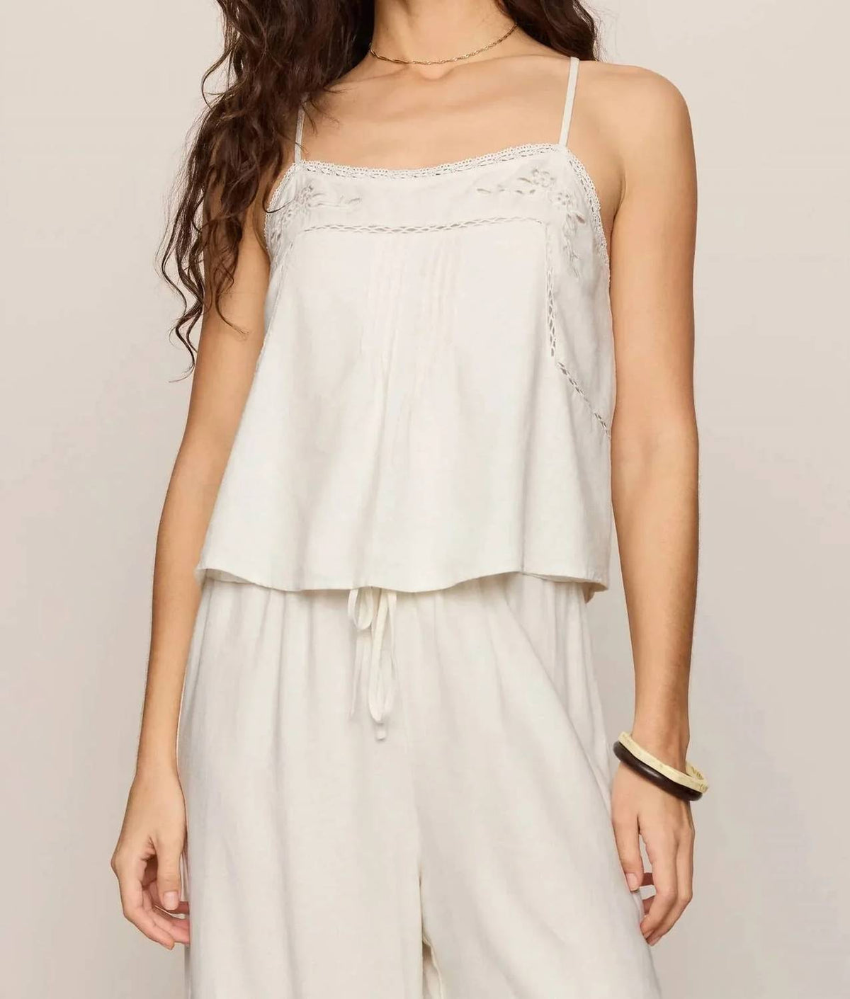 Z Supply - Lillie Embroidered Woven Tank