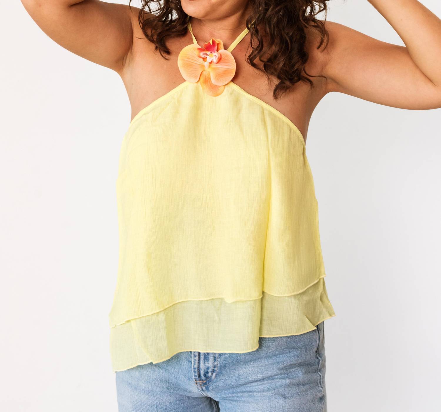 Pretty Garbage - Orchid Detail Top