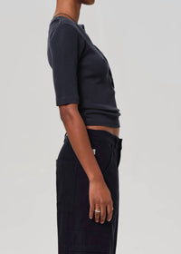 Citizens Of Humanity - Nali Short Sleeve Henley Top
